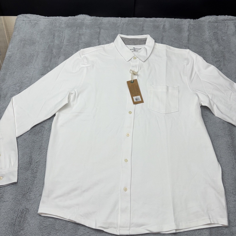 Tailor Vintage white button-down shirt XL Long Sleeve NWT